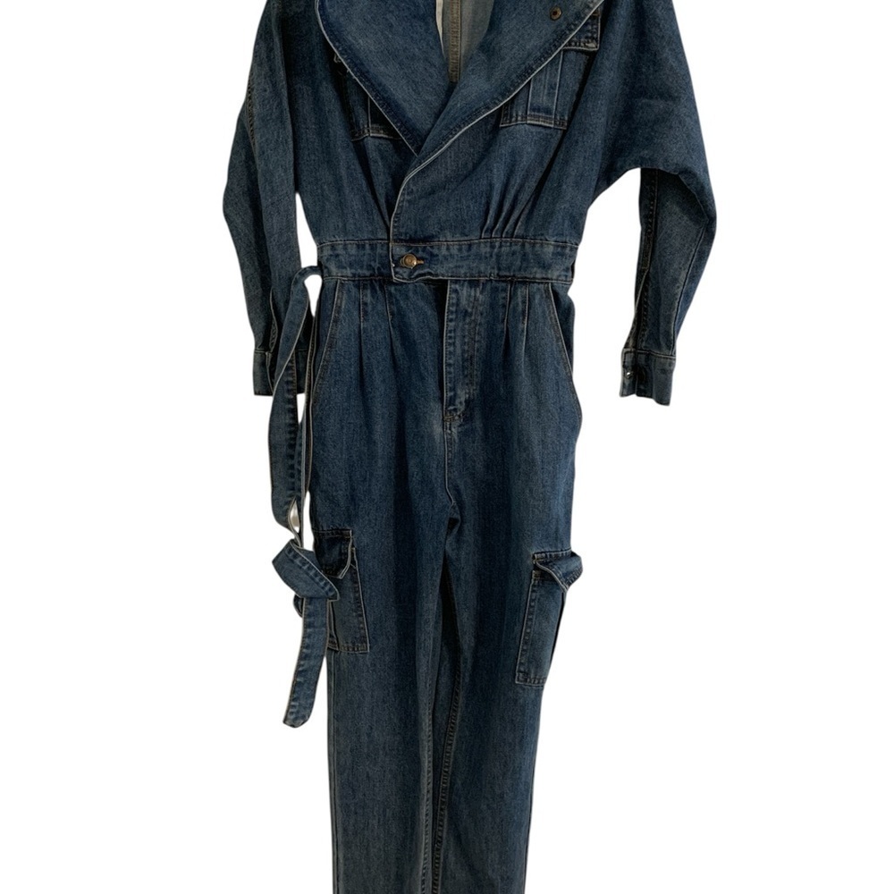 JLUXLABEL Blue Denim Jumpsuit - Picture 2 of 5